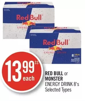 Shoppers Drug Mart Red Bull or Monster Energy Drink offer