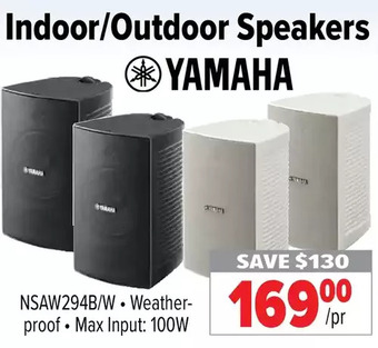 2001 Audio Video Yamaha Indoor/Outdoor Speakers offer