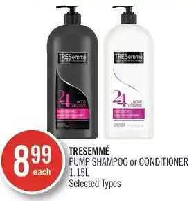 Shoppers Drug Mart Tresemme Pump Shampoo or Conditioner offer