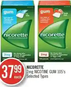 Shoppers Drug Mart Nicorette Nicotine Gum offer