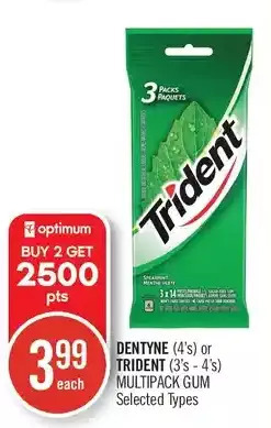 Shoppers Drug Mart Dentyne or Trident Multipack Gum offer