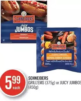 Shoppers Drug Mart Schneiders Grill'ems or Juicy Jumbos offer