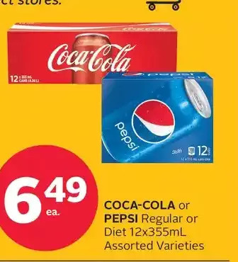Rexall Coca-Cola or Pepsi Regular or Diet offer