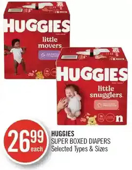 Shoppers Drug Mart Huggies Super Boxed Diapers offer