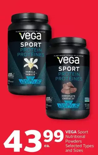 Rexall Vega Sport Nutritional Powders offer