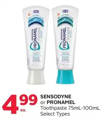 Rexall Sensodyne or Pronamel Toothpaste offer