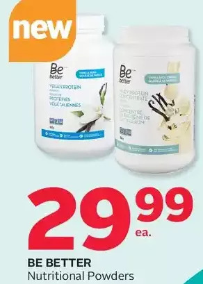 Rexall Be Better Nutritional Powders offer