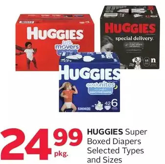 Rexall Huggies Super Boxed Diapers offer