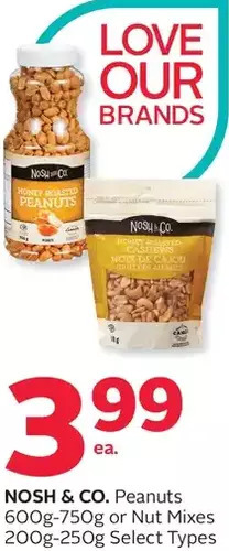 Rexall Nosh & Co. Peanuts or Nut Mixes offer