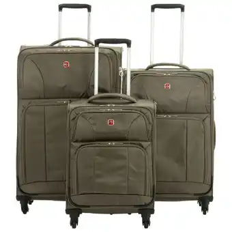 Best Buy Swissgear vienna 3-piece soft side expandable luggage set - mocha offer