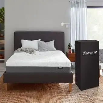 Aaron's 12" medium hybrid mattress in a box w/ foundation & protectors  offer
