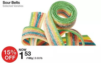 Bulk Barn Sour Belts offer
