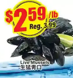 Btrust Supermarket Live Mussels offer