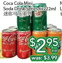 Ample Food Market Coca Cola Mini Soda Drink Series offer