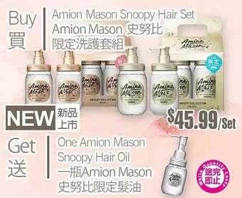 T&T Supermarket Amion Mason Snoopy Hair Set offer