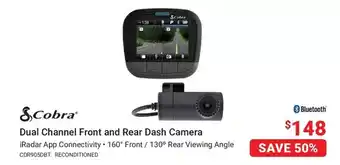 Visions Electronics Cobra Dual Channel Front and Rear Dash Camera offer