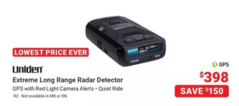 Visions Electronics Uniden Extreme Long Range Radar Detector offer