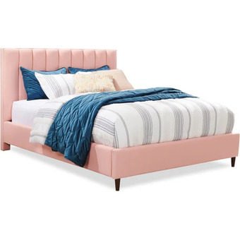 The Brick Rain Queen Platform Bed - Pink offer