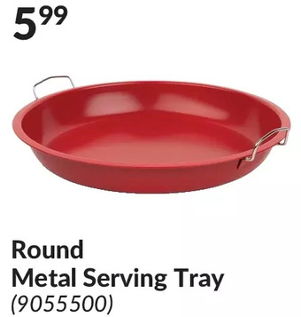 Princess Auto Round Metal Serving Tray offer