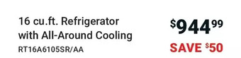 Visions Electronics 16 cu.ft. Refrigerator with All-Around Cooling offer