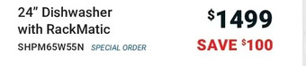 Visions Electronics 24" Dishwasher with RackMatic offer