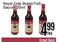 Nations Fresh Foods Royal Crab Brand Fish Sauce offer