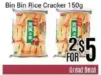 Nations Fresh Foods Bin Bin Rice Cracker offer