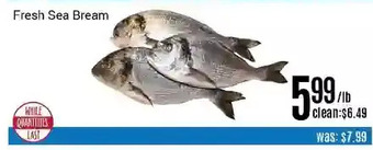 Nations Fresh Foods Fresh Sea Bream offer