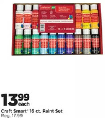 Michaels Craft Smart 16 Ct. Paint Set offer
