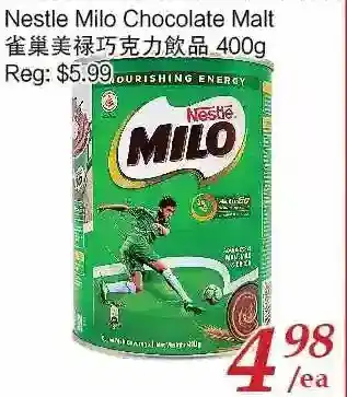 Tone Tai Supermarket Nestle Milo Chocolate Malt offer