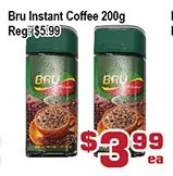 Top Food Supermarket Bru Instant Coffee offer