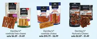Petsmart Dentley’s® rawhide free chews offer