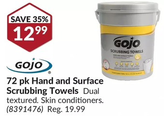 Princess Auto Gojo 72 pk Hand and Surface Scrubbing Towels offer