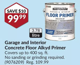Princess Auto Garage and Interior Concrete Floor Alkyd Primer offer