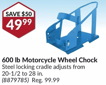 Princess Auto 600 lb Motorcycle Wheel Chock offer