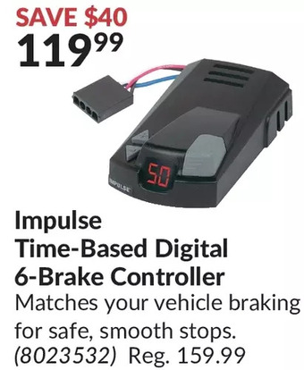 Princess Auto Impulse Time-Based Digital 6-Brake Controller offer