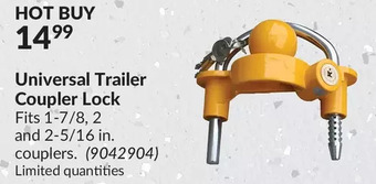 Princess Auto Universal Trailer Coupler Lock offer
