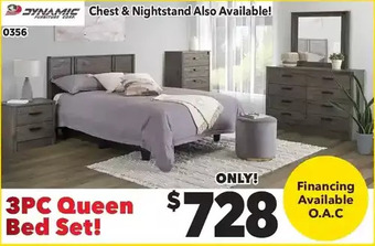 Surplus Furniture Alabaster Oak 3PC Queen Bedroom Set offer