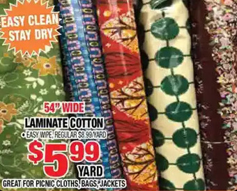 Len's Mill Stores 54" Wide Laminate Cotton offer