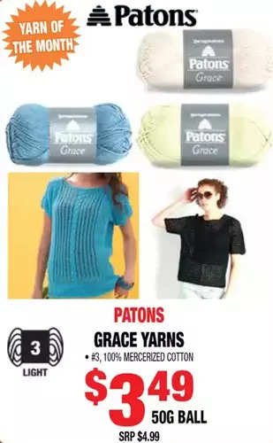 Len's Mill Stores Grace Yarns offer