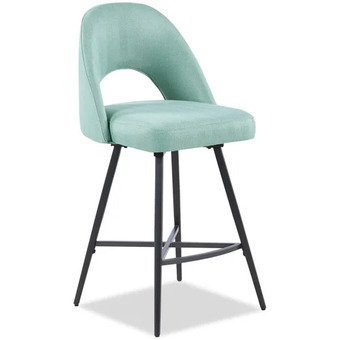 The Brick Elijah Swivel Counter-Height Stool - Aqua offer