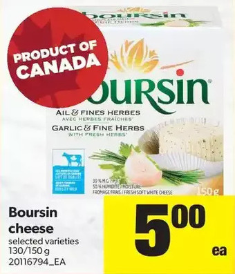 Real Canadian Superstore Boursin Cheese offer