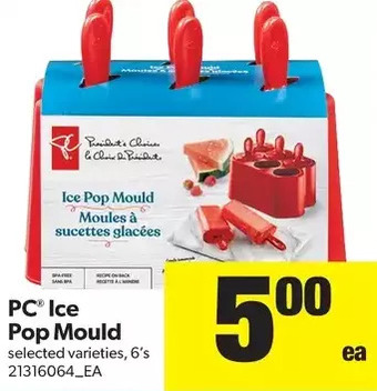 Real Canadian Superstore PC Ice Pop Mould offer