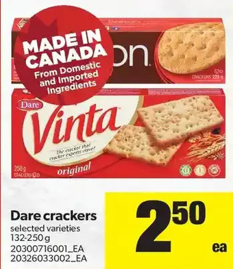 Real Canadian Superstore Dare Crackers offer