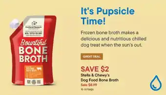 Petvalu Stella & Chewy's Dog Food Bone Broth offer