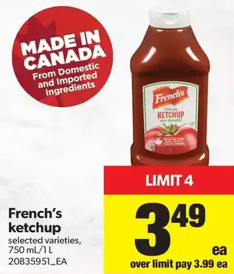 Real Canadian Superstore French's Ketchup offer