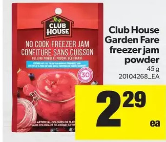 Real Canadian Superstore Club House Garden Fare Freezer Jam Powder offer