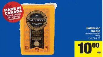 Real Canadian Superstore Balderson Cheese offer