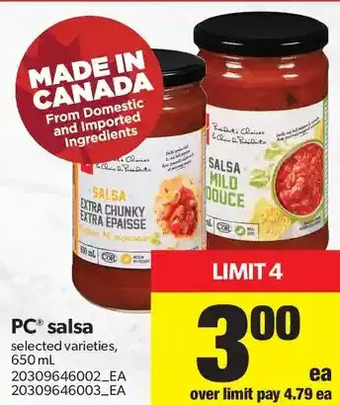 Real Canadian Superstore PC Salsa offer