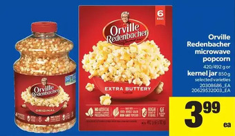Real Canadian Superstore Orville Redenbacher Microwave Popcorn or Kernel Jar offer